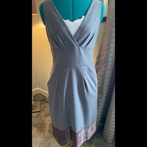 BCBGMAXAZRIA velvet trimmed jumper